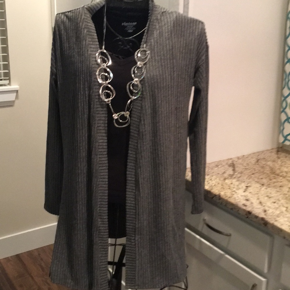Aeropostale open side slit cardigan xxl gray NWT